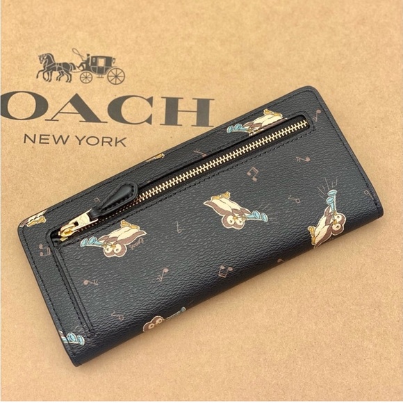 Coach Black Wallet with Owl Design - Picture 5 of 10